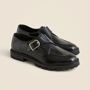 399. J. CREW Monk-strap oxford shoes in spazzolato leather $228 NEW Sz 10